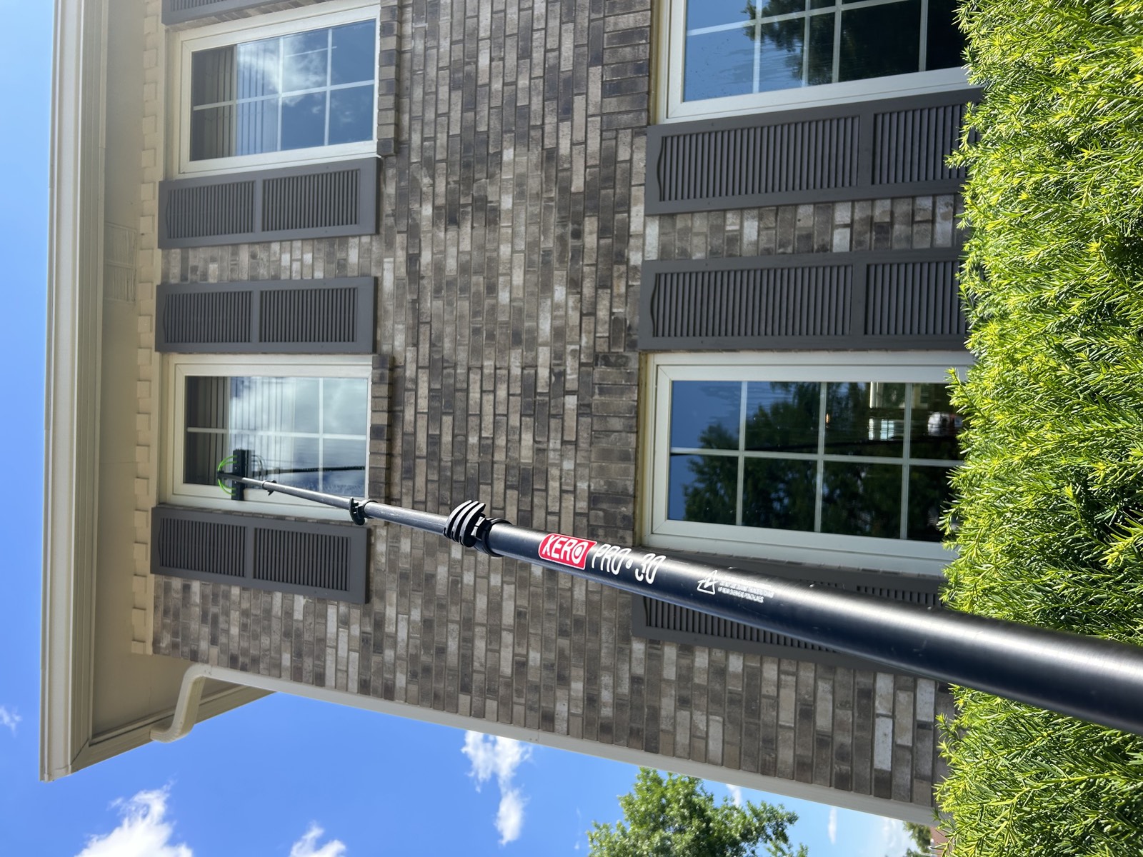 Exterior care in progress